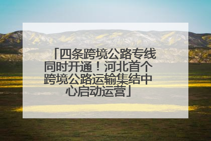 四条跨境公路专线同时开通！河北首个跨境公路运输集结中心启动运营