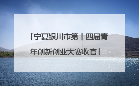 宁夏银川市第十四届青年创新创业大赛收官