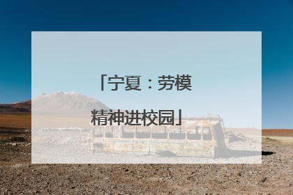 宁夏：劳模精神进校园