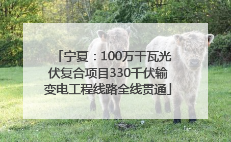 宁夏：100万千瓦光伏复合项目330千伏输变电工程线路全线贯通