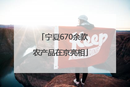 宁夏670余款农产品在京亮相