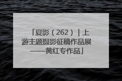 夏影（262）｜上游主题摄影征稿作品展——黄红专作品