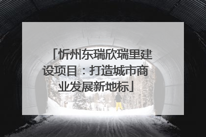 忻州东瑞欣瑞里建设项目：打造城市商业发展新地标