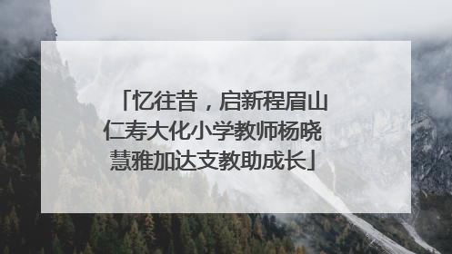 忆往昔，启新程眉山仁寿大化小学教师杨晓慧雅加达支教助成长