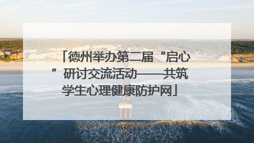 德州举办第二届“启心”研讨交流活动——共筑学生心理健康防护网
