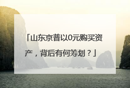 山东京普以0元购买资产，背后有何筹划？