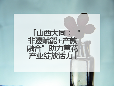 山西大同：“非遗赋能+产教融合”助力黄花产业绽放活力