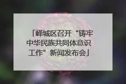 峄城区召开“铸牢中华民族共同体意识工作”新闻发布会