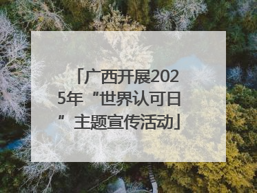 广西开展2025年“世界认可日”主题宣传活动