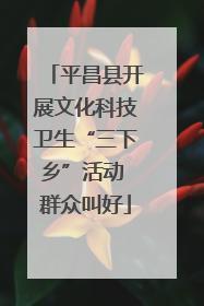 平昌县开展文化科技卫生“三下乡”活动 群众叫好