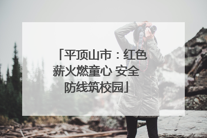 平顶山市：红色薪火燃童心 安全防线筑校园