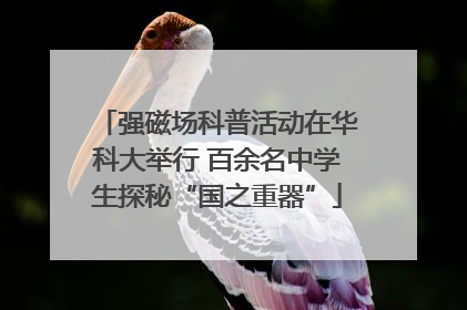 强磁场科普活动在华科大举行 百余名中学生探秘“国之重器”