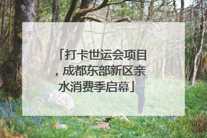 打卡世运会项目，成都东部新区亲水消费季启幕