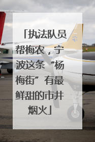 执法队员帮梅农，宁波这条“杨梅街”有最鲜甜的市井烟火