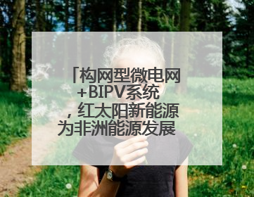 构网型微电网+BIPV系统，红太阳新能源为非洲能源发展带来新动能