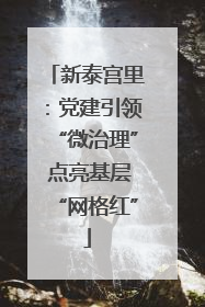 新泰宫里：党建引领“微治理” 点亮基层“网格红”
