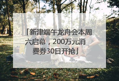新津端午龙舟会本周六启幕，200万元消费券30日开抢