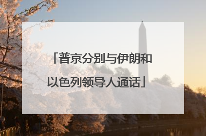 普京分别与伊朗和以色列领导人通话