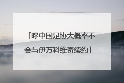 曝中国足协大概率不会与伊万科维奇续约