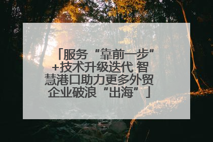 服务“靠前一步”+技术升级迭代 智慧港口助力更多外贸企业破浪“出海”