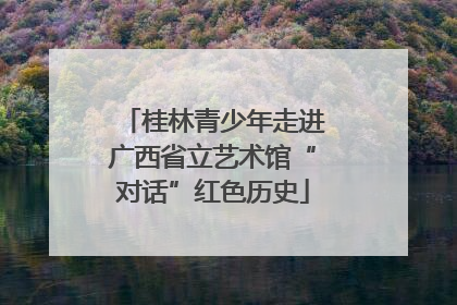 桂林青少年走进广西省立艺术馆“对话”红色历史