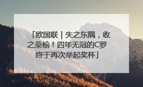 欧国联｜失之东隅，收之桑榆！四年无冠的C罗终于再次举起奖杯