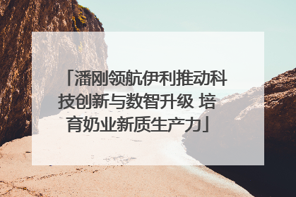 潘刚领航伊利推动科技创新与数智升级 培育奶业新质生产力