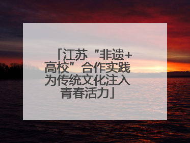 江苏“非遗+高校”合作实践为传统文化注入青春活力