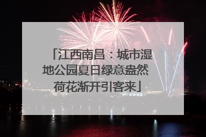 江西南昌：城市湿地公园夏日绿意盎然 荷花渐开引客来