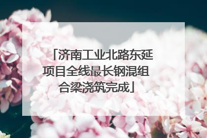 济南工业北路东延项目全线最长钢混组合梁浇筑完成