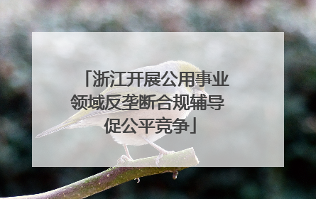 浙江开展公用事业领域反垄断合规辅导 促公平竞争