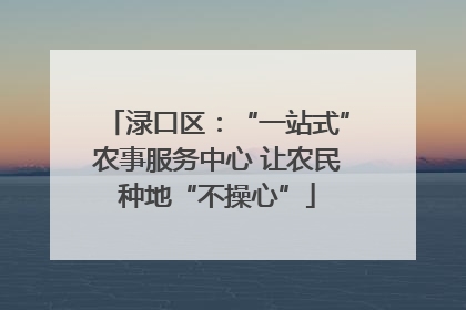 渌口区：“一站式”农事服务中心 让农民种地“不操心”