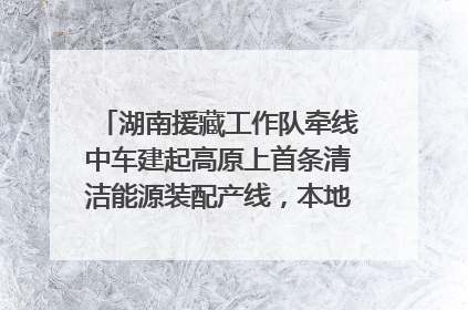 湖南援藏工作队牵线中车建起高原上首条清洁能源装配产线，本地大学生成车间检验员