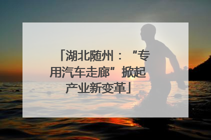 湖北随州：“专用汽车走廊”掀起产业新变革