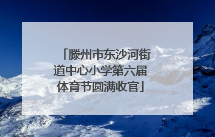 滕州市东沙河街道中心小学第六届体育节圆满收官