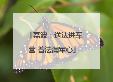 荔波：送法进军营 普法润军心