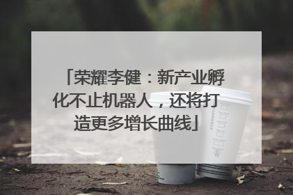 荣耀李健：新产业孵化不止机器人，还将打造更多增长曲线