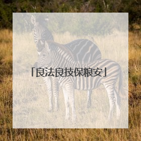 良法良技保粮安