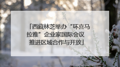 西藏林芝举办“环喜马拉雅”企业家国际会议 推进区域合作与开放