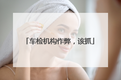 车检机构作弊，该抓