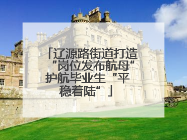 辽源路街道打造“岗位发布航母” 护航毕业生“平稳着陆”