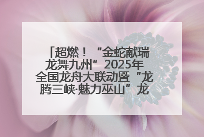 超燃！“金蛇献瑞 龙舞九州”2025年全国龙舟大联动暨“龙腾三峡·魅力巫山”龙舟邀请赛圆满落幕！