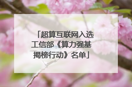 超算互联网入选工信部《算力强基揭榜行动》名单