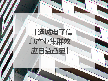通城电子信息产业集群效应日益凸显