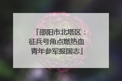 邵阳市北塔区：征兵号角点燃热血青年参军报国志