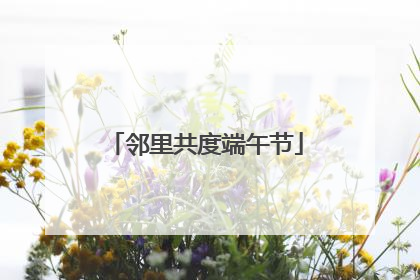 邻里共度端午节