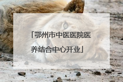 鄂州市中医医院医养结合中心开业