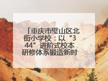 重庆市璧山区北街小学校：以“344”进阶式校本研修体系锻造新时代强师