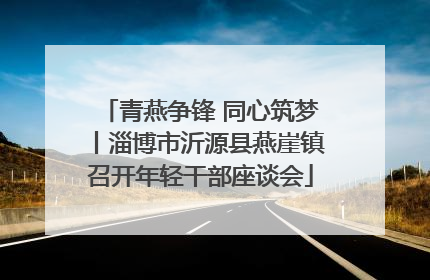 青燕争锋 同心筑梦丨淄博市沂源县燕崖镇召开年轻干部座谈会