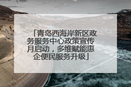 青岛西海岸新区政务服务中心政策宣传月启动，多维赋能惠企便民服务升级
